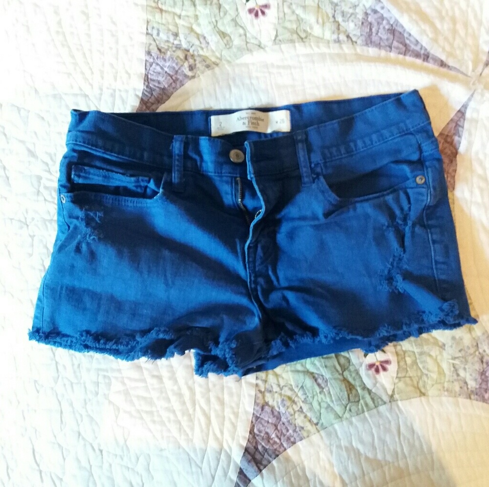 Abercrombie blue colored denim shorts SZ.2